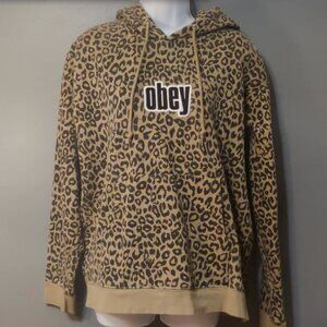 Obey Leopard Print Hoodie